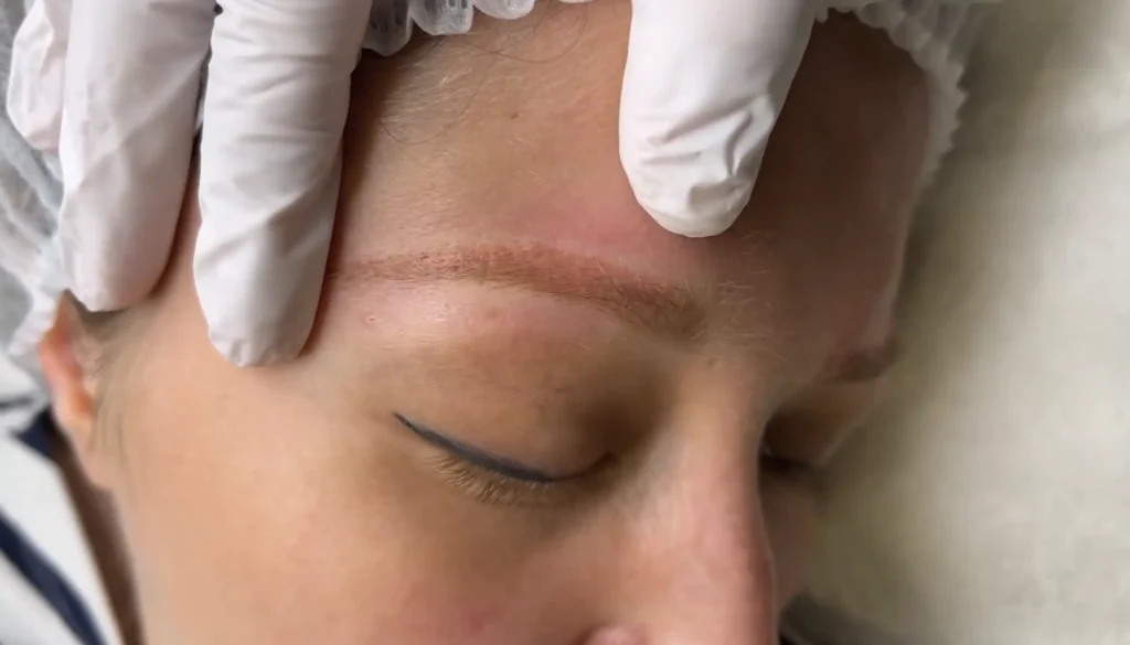eyebrow tattoo healing process